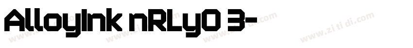 AlloyInk nRLyO 3字体转换